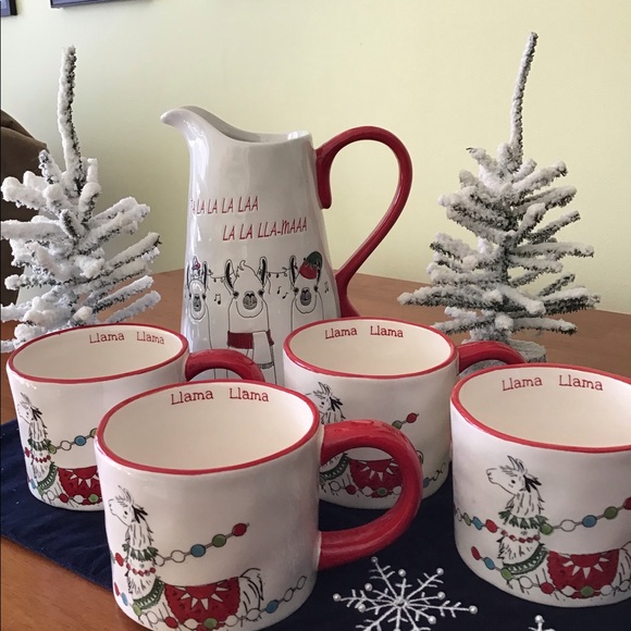 Arlington Designs Other - 🚩Llama Pitcher & 4 Mugs🚩